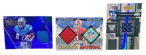 lot 083 image: Near mint Three Jersey material premiere sports cards