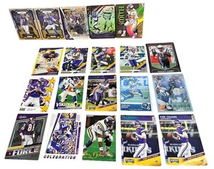 lot 088 image: HUGE NEAR MINT MINNESOTA VIKING FOOTBALL SPORTS TRADING CARD BUNDLE