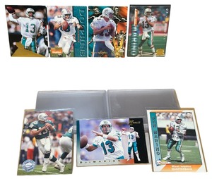 lot 090 image: NEAR MINT RARE OLD DAN MARINO FOOTBALL SPORTS CARD TRADING BUNDLE