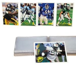 lot 113 image: HUGE RARE BUNDLE NEAR MINT Marco Coleman,Eric Allen,Carlton Bailey,Bubba McDowell,Dermontti Dawson