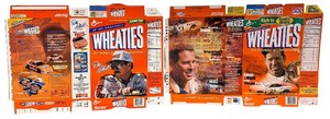 lot 254 image: Wheaties collectible NASCAR boxes