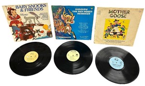 lot 209 image: Three Vintage vinyl record BUNDLE titled Rudolph the Red Nosed Reindeer