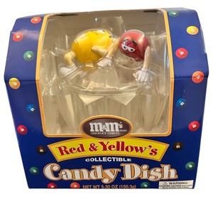 lot 192 image: Collectible M&Ms Other M&Ms Red & Yellow Collectible Candy Dish