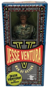 lot 376 image: Collectible Jesse Ventura Man of Action Figure Formative Intl. 1999 NEW