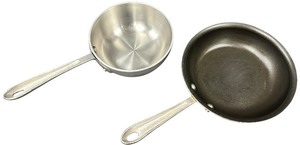 lot 019 image: Beautiful All-Clad Master Chef saucepan Bundle