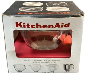lot 228 image: KitchenAid 5-Quart Glass Bowl for a stand mixer