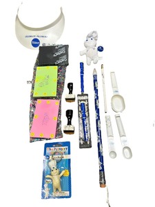 lot 484 image: Vintage phillsbury stampersPensNotpadsKeychains and so much more