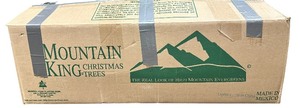 lot 496 image: Mountain King light up fire red Christmas Tree