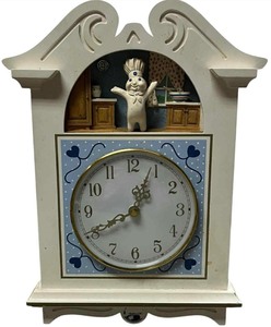 lot 373 image: Danbury Mint Pillsbury Doughboy Collector Clock 1999