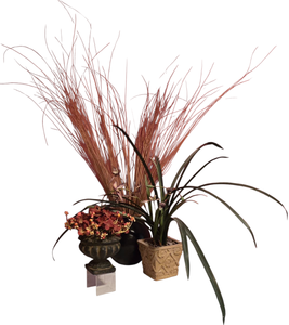 lot 92K image: LL-BR3 - Set of 3 Decorative Artificial Arrangements with Vases