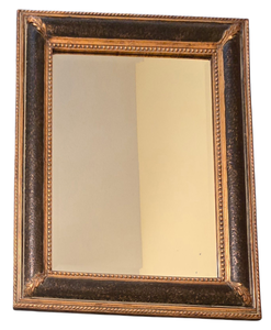 lot 100K image: LL-BR2 - Decorative Wall Mirror with Ornate Bronze-Tone Frame