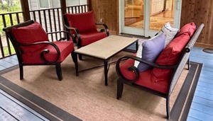 lot 4D image: P - Patio Seating Set with Metal Frame and Coffee Table