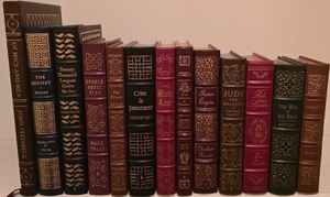 lot 111K image: H - Collection of 15 Easton Press Leather-Bound Classic and Presidential Books