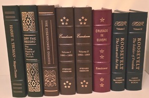 lot 123K image: O - Set of 8 Easton Press Presidential Leather-Bound Books