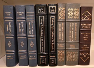 lot 127K image: H - Easton Press Leather Library of Presidents Collection, Lot of 6 US President Biographies