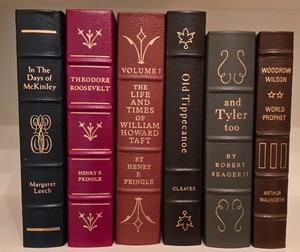lot 130K image: H - Set of 6 Easton Press Library of the Presidents Leatherbound Biographies