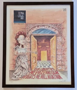 lot 140K image: ML-BR1 - Brian Duffy Signed & Numbered Framed Print Iowa Legal Aid