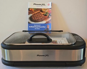 lot 144K image: LR - PowerXL Smokeless Grill Pro PG-1500 FDR with Manuals and Cord
