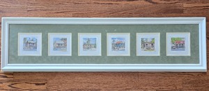 lot 163K image: ML-B1 - Framed Set of 6 Barbados Prints by J. L. Walker