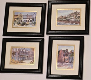 lot 197K image: LL-FR - Set of 4 Framed R. Smith Ashbrook Architectural Prints