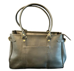 lot 20B image: O - J.W. Hulme Co. Black Leather Satchel