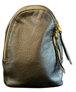 lot 57D image: O - Hobo Fate Black Leather Sling Bag with Adjustable Strap