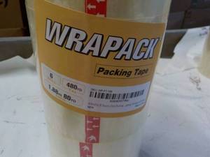 lot 111 image: 6 Rolls Wrapack Packing Tape - 480 ...