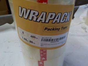 lot 112 image: 6 Rolls Wrapack Packing Tape - 480 ...