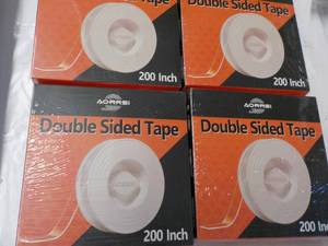 lot 128 image: 4 Aorrsi 200 Rolls Double Sided Ta...