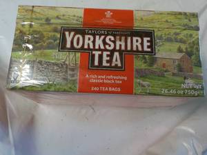 lot 135 image: Yorkshire 240 Black Tea Bags...
