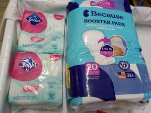 lot 166 image: 80 Saba Pantiliners and Because Boo...