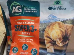 lot 203 image: 10 lbs. Wild Salmon Cat Food...