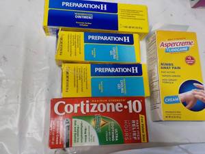 lot 221 image: Asper creme, Preparation H and Cori...