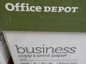 lot 15 image: Office Depot 5000 Sheets Business 8...