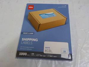 lot 32 image: Office Depot 1000 Shipping Labels 2...