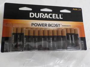 lot 33 image: 24 Duracell Power Boost AAA Batteri...