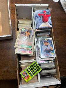 lot 122 image: Two Row Box of Sports Cards, Mostly Baseball and Other Sports