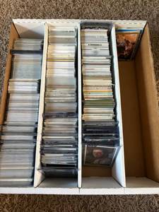 lot 131 image: Four Row Box of Baseball Cards, Mix of Years, Brands and Players