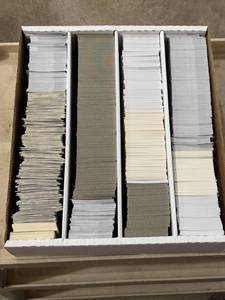 lot 151 image: Large Box of 2010s Baseball Cards, Some 1990s Football Cards Also Included