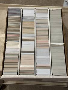 lot 163 image: Large Box of Mostly Baseball Cards and Some Football Cards From the 1990s to 2010s