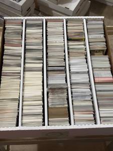 lot 180 image: Large Box of Sports Cards, Mix of Sports, Brands, Years and Players