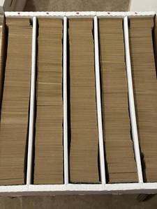 lot 184 image: Large Box of 1987 Topps Baseball Cards, Thousands of Cards