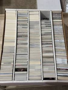 lot 186 image: Large Box of Sports Cards, Mix of Baseball, Football, Basketball