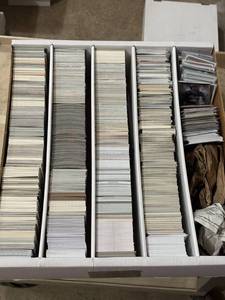 lot 187 image: Large Box of Sports Cards, Variety of Sports, Brands, Years and Players