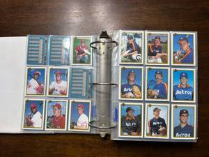 lot 235 image: 1990 and 1991 Bowman Baseball Cards Binder
