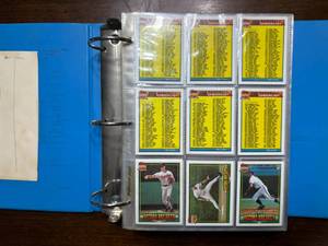 lot 248 image: 1991 Topps Baseball Card Binder Set