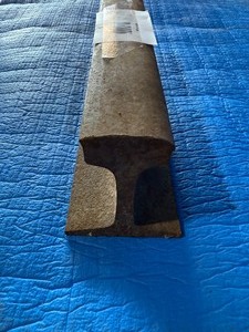 lot 9 image: Cut Railroad Track (poor mans anvil) inprinted ALGOMA Canada
