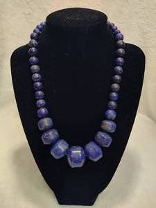 lot 62 image: 925 Jay King DTR Graduated Blue Lapis Necklace