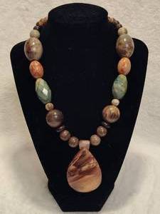 lot 68 image: 925 Jay King DTR Jasper & Agate Beaded Necklace