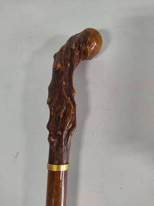 lot 47 image: Hand Carved Walking Stick